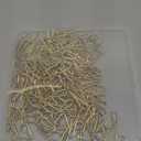 120 Pack Drapery Hooks Pins for Curtains, Metal Curtain Hooks Pins for Drapes Pinch Pleat Hooks with Clear Box 1.2 Inch for Window Curtain, Door Curtain and Shower Curtain (Gold)