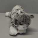 Bearington Collection Socks Plush Cat 15-in - Realistic Stuffed Cat - Grey Plush Toy