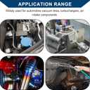 Silicone Vacuum Tubing Hose Automotive Vacuum Line for Toyota High Temperature 6.6ft 1/4" 6mm ID 3.5mm Thickness 1 Pc Black