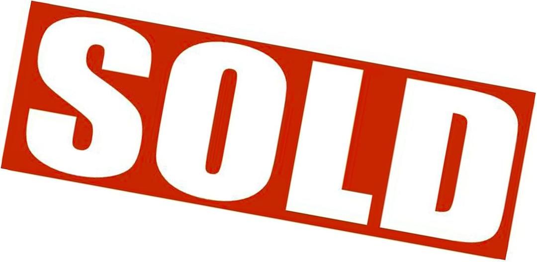 Sold Sign for Estate Rider,Reusable Magnetic and Adhesive Sticker Option,Sign for Realtors, Magnetic Sold Indicator for Real Estate (12 X 4 inch