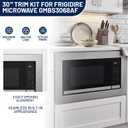 GMTK3068AF 30-inch Stainless Steel Microwave Trim Kit
For 2.2 cu. ft Built in Microwave Oven, Compatible with Frigidaire Gallery Series GMBS3068AF