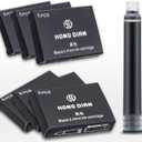Asvine Fountain Pen Ink Cartridges Black Color, Set of 30 Refill Ink Cartridges, 3.4 mm Bore Diameter