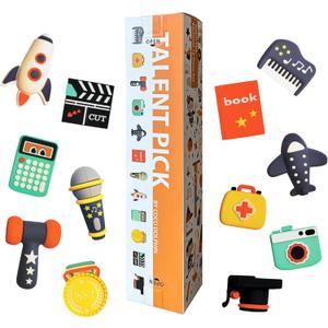 TalentPick Zhuazhou Doljabi Set - Cartoon 12 Piece Collection for Baby's 1st Birthday Talent Pick Zhua Zhou | Chinese/Korean Celebration, Tinkerbell Theme, Doljanchi Gift (抓周 돌잡이)