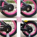 Training Wheels for Bicycle,Flash Mute Wheel Compatible for Bikes of 12-20 Inch 1 Pair