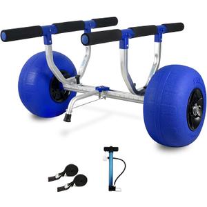 Kayak Cart, Heavy-Duty Kayak Cart Dolly Canoe Trolley Wheels for Paddleboard Kayaks SUP Transport, Large