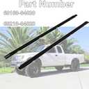 2PCS Front Door Weatherstrip Window Moulding Trim Seal Belt Kit