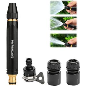 High Pressure Power Washer Nozzle with Connector Set,High Pressure Water Gun,Power Jet Water,Multi Function Lawn & Garden Watering Sprayer for Car Wash, Garden Watering & Outdoor Cleaning