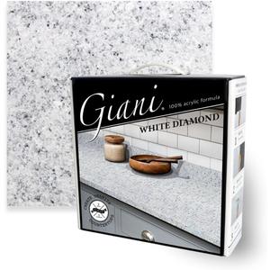 Giani Granite Countertop Paint Kit 2.0-100% Acrylic (White Diamond)