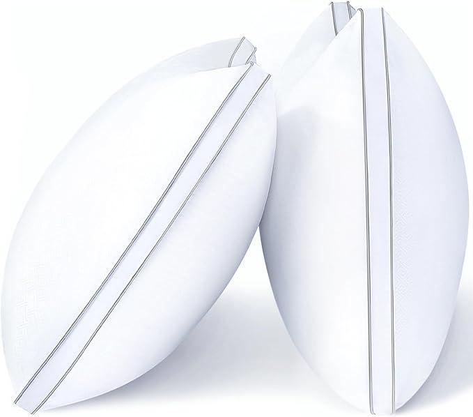 viewstar Bed Pillows Queen Size Set of 2, Hotel Quality, Down Alternative Pillow for Side, Back, or Stomach Sleepers, Soft