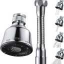 Sink Faucet Sprayer Attachment, Upgrade 4 Mode Adjustable Kitchen Faucet Head, Movable Kitchen Tap Head 360 Rotatable with Extension Hose, Anti-Splash Sink Sprayer Facuet Nozzle Head Water Saving