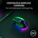 Razer HyperFlux V2 Wireless Charging System: Continuous Charging Gaming Mouse Mat & Puck - Seamless Auto-Pairing - HyperSpeed Multi-Device Connectivity - Anti-Slip Rubber Base - Hard Surface Edition