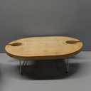 Picnic Basket for 2 with Table and Blanket, Collapsible Cooler Bag Insulated, Picnic Set for Beach Picnic Hamper Picnic Date Essentials for Outdoor Picnic Accessories Bridal Shower Gift (Grey Lining)