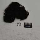 REECHO Curly Hair Extensions, 4PCS 16 inch Clip in Hair Extensions Lace Weft Short Curly Clip Ins Invisible Natural Hairpieces for Women, Dark Brown