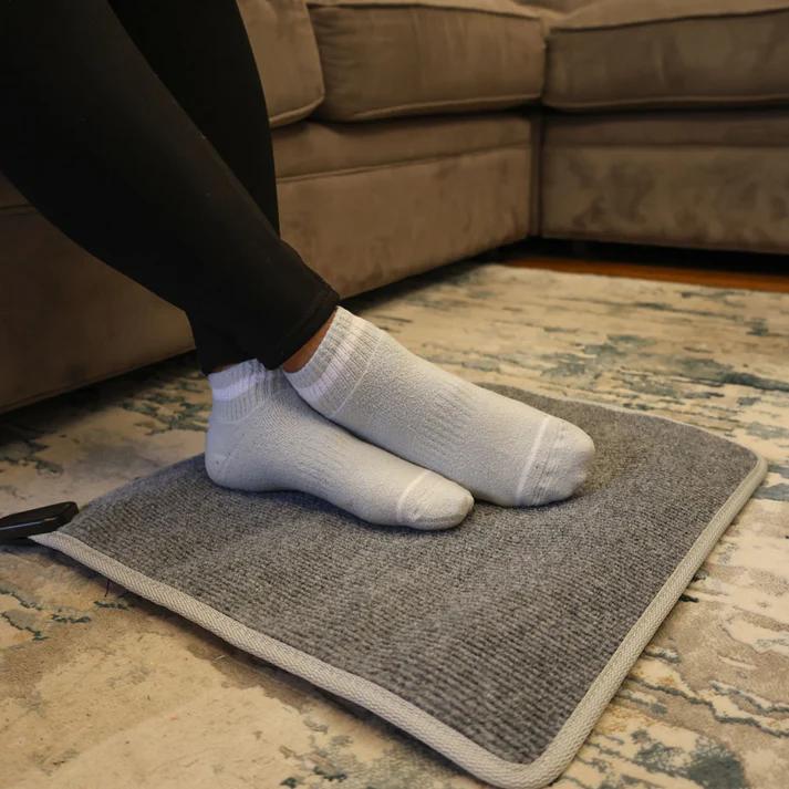 Foot Warming Heater Mat, 60-Watt Heated Warming Pad for Under Desk and More , 17.5"x17.5"