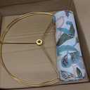 Drum Lamp shades Linen Medium Lamp shade 1 Pack, 13"Top x 13"Bottom x 10"High(Spider) Printed Floral Lampshade for Table Lamps Floor Lamps, Farmhouse Lampshades Replacement, Assembly Required (Multicolor-Flower)