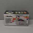 Mueller Pro-Series All-in-One, 12 Blade Mandoline Slicer for Kitchen, Food Chopper, Vegetable Slicer and Spiralizer, Cutter, Dicer, Grater, Kitchen Gadgets Sets with Container, White Sand/Gray (12 Blade, White Sand/Gray)