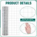 Gisafai 16 Gauge Galvanized Welded Wire Fence 4 ft x 50ft PVC Coated Hardware Cloth, 2.36" x 2.36" Mesh, Heavy Duty Garden Fencing Roll for Chicken, Dog Yard, Deer Cattle & Animal Protection(White)