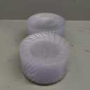 FOCUSLINE 100 Count 6 Inch Clear Plastic Plates, Disposable Heavy Duty Salad Dessert Plates- Premium Hard Plastic Plate Fancy Disposable Clear Plate for Weddings, Parties and Events