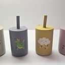 Babytasse Pack of Two Silicone Baby Cups for 6-24 Months (Animals Set)