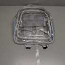 HEEYA Clear Backpack Heavy Duty Transparent Backpack for Security, Sports, Work, Travel, Stadium, Grey