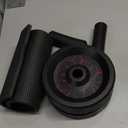 VINSGUIR Ab Roller Wheel, Abs & Core Workout Equipment for Home Gym with Knee Pad Accessories, Abdominal Wheel for Full-body Strength Training (Red And Black)