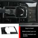 Car Accessories Fit for 2019 2020 2021 2022 2023 2024 2025 Mazda 3 Axela Interior Gear Shift Knob Console Media Panel Cover Trim (Brushed Black Style) Stainless Steel 1 PC