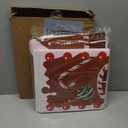 Bucherry 7 Pcs Gingerbread Playhouse Christmas Gingerbread House Decorations Christmas Cardboard Castle with Candy Arch 43 x 51 mas Party Decoration Box Fort for Xmas Winter Birthday Holiday Party