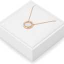 PU Leather Necklace Stand Display Holder Organizer Jewelry Showcase (White)