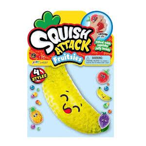 Squish Attack Fruitsies Filled With Squishy Beads Banana
