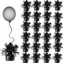 balloon weights are perfect for parties, birthdays, weddings. Each pack includes 24PCS durable weights that easily decorate balloons and elevate any celebration.(Black100g)