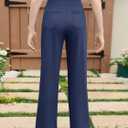 Haloumoning Girls Flare Leggings Kids Casual High Waisted Stretchy Wide Leg Pants Bell Bottoms 5-14 Years