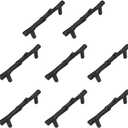 8PCS 3inch Hole Center Tree Branch Black,Dresser Handles Modern Alloy Cabinet Handles Drawer Pulls Leaf Handle,Modern Style