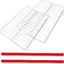 WB48X20249 Oven Rack, 23.75"L x 16.25"W, Compatible with GE Stove Oven Parts. Replacement Parts for Oven Racks JGB720BEJ2TS, JGBP33DET3BB, RGB508PET1CT, Made of 304 Stainless Steel Material, 2 Pcs