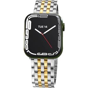 Seven-link Watch Band for Apple Watch Series 11, 10, and SE 3/2/1 for Women, Dressy Stainless Steel Metal Band for Apple Watch  42mm  for iWatch