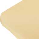 Peomeise 4FT Spandex Table Cover Rectangular Stretch Spandex Tablecloth (Champagne,4FT)