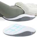 ROYALAY Lumbar Support Pillow for Bed, Memory Foam Waist Pillow for Sleeping, Ergonomic Wedge Pillow for Back Support, Elevated Body Pillow with Removable Cover for Side, Back and Stomach Sleepers