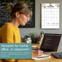 4 x 2026 Wall Calendar, Monthly Planner from September 2025 to December 2026, A4 Size with Holidays & Notes Section, Flower Design