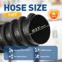 2.5" ID x 11ft Garage Exhaust Hose, Heavy Duty car exhaust hose