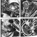 DJSYLIFE Black and White Motorcycle Wall Art Vintage Vehicle Pictures Wall Decor Close Up of Motorcycle Canvas Prints Modern Home Office Artwork Decorations for Mens Bedroom Boys Room Paintings (12"Wx12"Hx4)