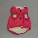 Fleece Lining Extra Warm Dog Hoodie in Winter for Small Dogs Jacket Puppy Coats with Hooded Pink M