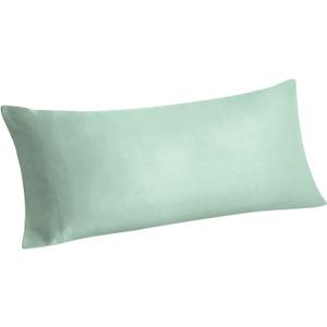 BEDELITE Body Pillow Case Cover, Rayon Made from Bamboo, Cooling Body Pillow Cover for Hot Sleepers and Night Sweats, Breathable & Silky Soft Full Long Pillow Case (Mint Green, 20x54 Inches)