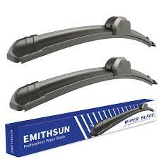 EMITHSUN OEM QUALITY 26" + 21" Premium AllSeasons Stable And Quiet Windshield Wiper Blades(Set of 2)