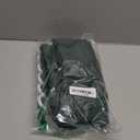 Dark Green Boho Shower Curtain 72 x 72 Inches Woven Fabric Shower Curtain Tufted Chervon Textured Shower Curtains Modern Minimalist Shower Curtains for Bathroom