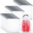 50 Pack Shoe Bags for Travel, 15.7" x 11.8" Large Clear Travel Shoe Bag Vacation Essentials Cruise Essentials Portable Drawstring Packing for Men & Women