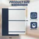 Nialnant 100% Cotton Kitchen Dish Towels, 15x25 Inch Super Absorbent Tea Towels for Kitchen, Ultra Soft Hand Towels with Hanging Loop, Blue