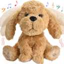 Interactive Singing Plush Toy - Dog Stuffed Animals Record & Repeats What You Say, 8 Songs, Head & Ear Movements, Birthday for Toddlers Age 3 4 5 6 (10.2' Goldendoodle Toy)