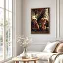 Black Woman Wall Art Black Girl Floral Prints Artwork Fashion Female Art, 16L" x 24W"
