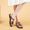 Toddler Sandals Jelly Shoes Girls Unisex Boy Flat Retro Slides Clear Kids Water Slippers Slingback Summer Beach Size 8 Adjustable Buckle Glitter Dress Soft (Black)