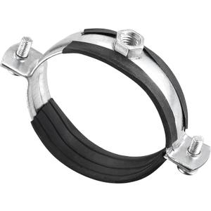 uxcell Adjustable Pipe Bracket Clamp, 2-1/2" (63mm) Wall Ceiling Mount Iron Pipe Strap Support 5pcs