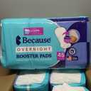 Because Overnight Booster Pads Fit All Adult Diapers, Helps Keep Your Adult Diaper Active All Night, Adds 4 Cups to Incontinence Underwear, Extra Absorbency, 180 Count